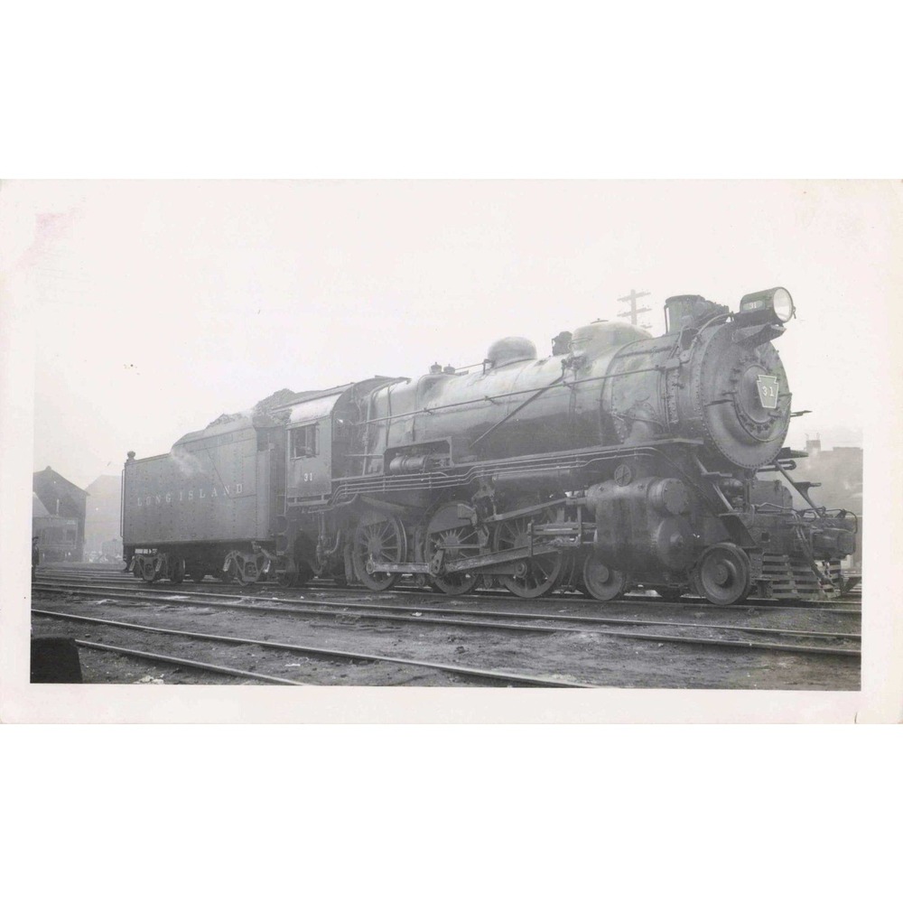 LIRR Long Island Railroad 4-6-0 #31 Steam Locomotive Photo Morris Park NY 1948